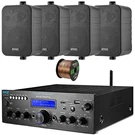 Pyle PDA612BU.5 Home Audio Amplifier Receiver, 4X 4" 30W Indoor/outdoor Speakers. Fixed Price $187.99.