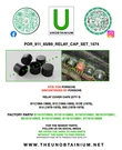 Fits/for Porsche Relay Caps Part #91161510902, 91161510802, 91161510901. Fixed Price $20.00.