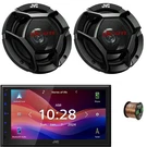 Jvc Bluetooth Digital Media Stereo Receiver, 2X 6.75" 300W Speakers + Wire. Fixed Price $347.99.