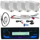 Marine Jvc KDT92MBS Bluetooth Aux Usb Receiver + 400W Amp, Antenna & 4X Speakers. Fixed Price $331.49.