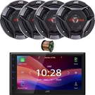Jvc KW-M590BT Double-din Bluetooth Receiver, 4X 6.5" 300W Max Speakers W/wire. Fixed Price $467.00.