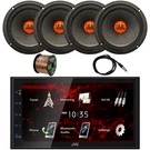 Jvc 6.8" Touchscreen Bluetooth Car Receiver, 4X 6.5" 300W Speaker, Antenna, Wire. Fixed Price $337.49.