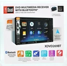 Dual Car Dvd Multimedia Receiver With Bluetooth 6.2" Full Color Touchscreen. Fixed Price $95.00.
