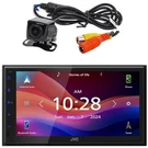 Jvc 1-DIN Bluetooth Digital Media MP3/USB Receiver, License Plate Back Up Camera. Fixed Price $442.99.