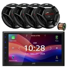 Jvc KW-M695BW 6.8" Wifi Bluetooth Stereo Receiver, 4X 6.5" 300W Speakers, Wire. Fixed Price $627.00.