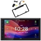 Jvc KW-M690BW 6.8" Capacitive 1-DIN Bluetooth Receiver, Rear View Backup Camera. Fixed Price $379.00.
