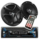 Audiotek Car Stereo Bluetooth Fm Radio Receiver Usb + 2X Jvc 6.5" 300W Speakers. Fixed Price $69.99.