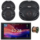 Jvc 1-DIN Bluetooth Receiver, 2X 6.5" 350W Max Speakers, 6X9" 3-WAY. Fixed Price $516.49.