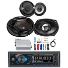 Dual Bluetooth Stereo, Jvc 6.5" And 6X9" 3-WAY Speakers, Amp Kit. Fixed Price $238.49.