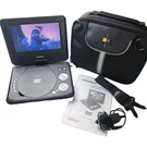 Sylvania SDVD7029 Portable Player Swivel Screen Power Cords + Case. Fixed Price $59.00.
