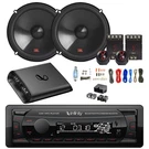 Infinity Single Din MP3 Receiver, 2X 6.5" 250W Speaker, Amp W/kit, Quick Connect. Fixed Price $246.99.
