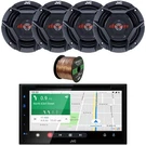 Jvc KW-V660BT Bluetooth Usb Radio Car Receiver, 4X 6.75" 300W Speakers, Wire. Fixed Price $455.49.