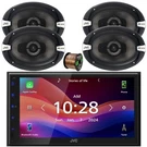 Jvc KW-M695BW Wifi Bluetooth Stereo Receiver, 4X 6X9" 500W Speakers W/wire. Fixed Price $647.00.