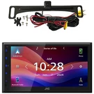 Jvc 6.8" Wsvga Lcd Display Single-din MP3 Receiver, License Plate Backup Camera. Fixed Price $463.49.