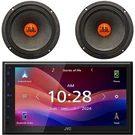 Jvc Single-din Bluetooth Receiver, 2X 6.5" 300W Max Midrange Woofer Car Speakers. Fixed Price $497.49.