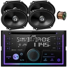 Jvc Alexa Car Audio Receiver, 4X 6X8" 300W 2-WAY Coaxial Speakers, Wire. Fixed Price $260.99.