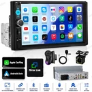 7" Single 1DIN Touch Screen Stereo Bluetooth Radio Apple/android Carplay Gps. Fixed Price $34.99.