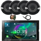 Jvc 6.8" Touchscreen Hdmi/wifi Car Receiver, 4X 6.5" 300W Speaker, Antenna, Wire. Fixed Price $799.00.