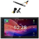 Jvc KW-M690BW 6.8" Capacitive 1-DIN Bluetooth Receiver, Rear View Backup Camera. Fixed Price $379.00.