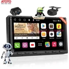 Atoto S8 Ms 7" Din Android Car Stereo GPS-4+32G W/ Front & Rear Camera Bundle. Fixed Price $244.93.