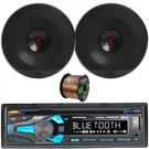 Dual Electronics Single Din Bluetooth MP3 Receiver, 2X 6.5" 225W Speakers, Wire. Fixed Price $142.49.