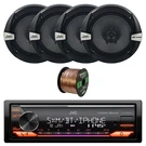 Jvc KD-X380BTS Single Din Bluetooth Stereo Receiver, 4X 6.5" 300W Speaker W/wire. Fixed Price $220.49.