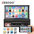 Essgoo 7" Single Din Stereo Wireless Carplay Android Auto Radio Bluetooth Fm. Fixed Price $55.99.