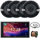 Jvc 1-DIN Bluetooth Digital Media Receiver, 4X 6.5" 300W Max 2-WAY Car Speakers. Fixed Price $436.99.