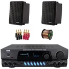 Pyle Am Fm Radio Digital Media Receiver, 2X 6.5" 150W Speakers, Banana Plugs. Fixed Price $313.99.