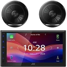 Jvc 1-DIN Shallow Chassis Receiver, 2X Pioneer 6.5" 300W 2-WAY Car Speakers. Fixed Price $379.00.