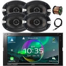 Jvc 6.8" Touchscreen Hdmi/wifi Car Receiver, 4X 6X9" 500W Speaker, Antenna, Wire. Fixed Price $1017.00.
