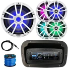 Jvc Bluetooth Receiver, 4X 6.5" Speakers, 10" Multi-element Rgb Led Marine Sub. Fixed Price $749.85.