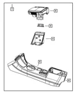 Genuine Mopar Dvd Screen Bracket Lower 5064344AB. Fixed Price $8.83.