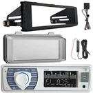 Pyle PLRMR23BTW Single Din Marine Radio Receiver W/kit + Cover, Amp Booster. Fixed Price $105.49.