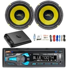 Dual In-dash Bluetooth Cd Stereo Receiver, 2X 6.5'' 300W Speakers, Amp W/kit. Fixed Price $189.99.
