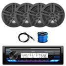 Jvc Marine Receiver, 4 X Enrock 6.5" Speakers (black), Antenna, Wire. Fixed Price $197.99.