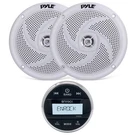 Enrock Gauge Digital Media Receiver, 2X Pyle 5.25" 180W Marine Speaker Set. Fixed Price $110.99.