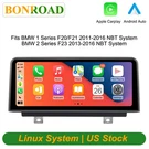 10.25" Wireless Carplay Android Auto Touchscreen For Bmw 1/2ER F20 F21 F23 Nbt. Fixed Price $198.00.