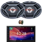 Jvc Bluetooth Digital Media Usb Radio Receiver, 2X 6X9" 500W Speakers + Wire. Fixed Price $337.49.
