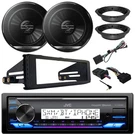 Jvc Single Din Siriusxm Receiver, 2X 6.5" 300W Speakers W/harley Accessories. Fixed Price $279.00.