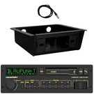Blaupunkt Hamburg Single Din Retro Bluetooth Receiver, Install Kit, Antenna. Fixed Price $705.00.